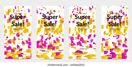 Small bright particles moving on gradient. Nature inspired design. Abstract under water marine life background. Vector illustration of abstract creatures swimming in deep ocean water.