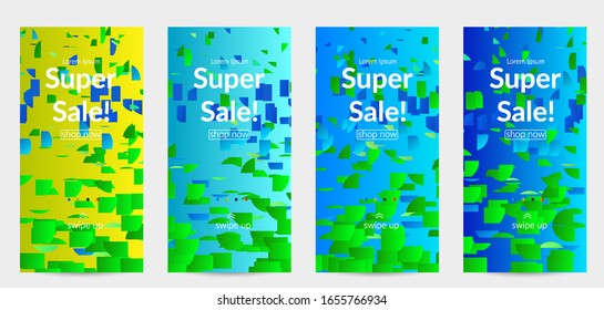 Small bright particles moving on gradient. Nature inspired design. Abstract under water marine life background. Vector illustration of abstract creatures swimming in deep ocean water.