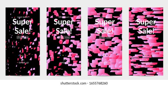 Small bright particles moving on gradient. Nature inspired design. Abstract under water marine life background. Vector illustration of abstract creatures swimming in deep ocean water.