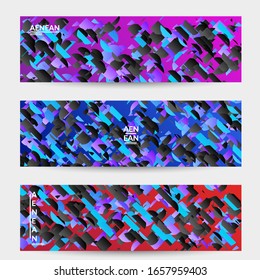 Small bright particles moving on gradient. Nature inspired design. Abstract under water marine life background. Vector illustration of abstract creatures swimming in deep ocean water.