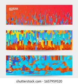 Small bright particles moving on gradient. Nature inspired design. Abstract under water marine life background. Vector illustration of abstract creatures swimming in deep ocean water.