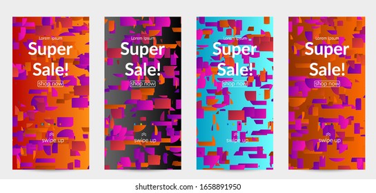 Small bright particles moving on gradient. Nature inspired design. Abstract under water marine life background. Vector illustration of abstract creatures swimming in deep ocean water.