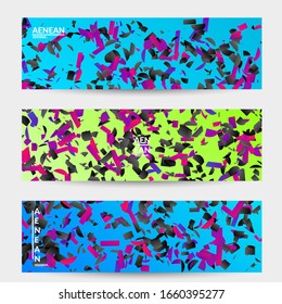 Small bright particles moving on gradient. Nature inspired design. Abstract under water marine life background. Vector illustration of abstract creatures swimming in deep ocean water.