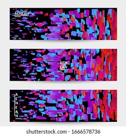 Small bright particles moving on gradient. Nature inspired design. Abstract under water marine life background. Vector illustration of abstract creatures swimming in deep ocean water.