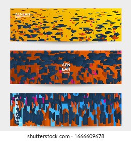 Pequeñas partículas brillantes moviéndose sobre el degradado. Diseño inspirado en la naturaleza. Resumen de la vida marina en el agua. Imagen vectorial de criaturas abstractas nadando en aguas profundas del océano.