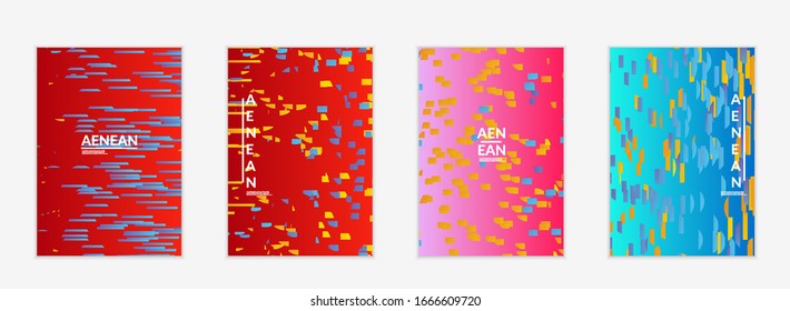 Small bright particles moving on gradient. Nature inspired design. Abstract under water marine life background. Vector illustration of abstract creatures swimming in deep ocean water.