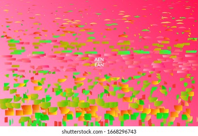 Small bright particles moving on gradient. Nature inspired design. Abstract under water marine life background. Vector illustration of abstract creatures swimming in deep ocean water.