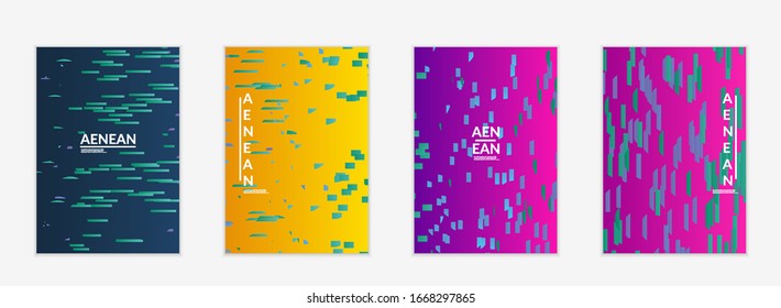 Small bright particles moving on gradient. Nature inspired design. Abstract under water marine life background. Vector illustration of abstract creatures swimming in deep ocean water.