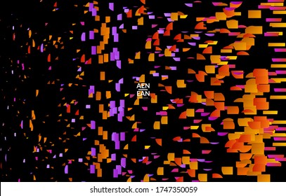 Small bright particles moving on gradient. Nature inspired design. Abstract under water marine life background. Vector illustration of abstract creatures swimming in deep ocean water.