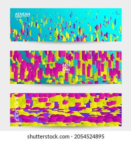 Small bright particles moving on gradient. Nature inspired design. Abstract under water marine life background. Vector illustration of abstract creatures swimming in deep ocean water.