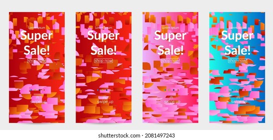Small bright particles moving on gradient. Nature inspired design. Abstract under water marine life background. Vector illustration of abstract creatures swimming in deep ocean water.