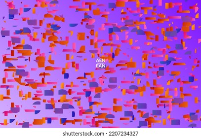 Small Bright Particles Moving On Gradient. Nature Inspired Design. Abstract Under Water Marine Life Background. Vector Illustration Of Abstract Creatures Swimming In Deep Ocean Water.