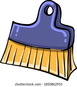 Small broom, illustration, vector on white background