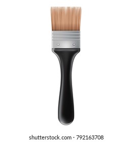 Small brush icon. Realistic illustration of small brush vector icon for web