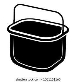 Small bucket icon. Simple illustration of small bucket vector icon for web