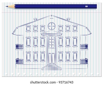 Small building sketch