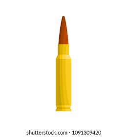 Small bullet icon. Flat illustration of small bullet vector icon for web