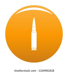 Small bullet icon. Simple illustration of small bullet vector icon for any design orange
