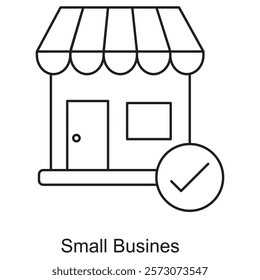 Small Busines icon, Empowering Entrepreneurs: The Heart of Small Business Growth, Thriving Together Strategies for Small Business Success, vector