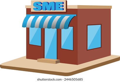 small business 3D isolated illustration Icon