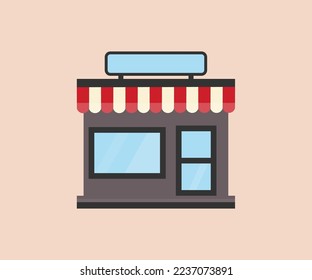 Small business, buildings facade exterior building set, shops and stores, cafe, bakery, coffe shop logo design. Architecture and landmarks vector design and illustration.
