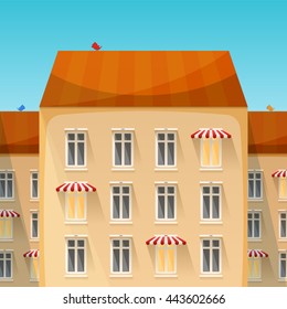 Small business in the city vector concept in flat style