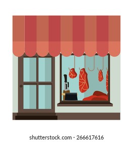 Small business design over white background, vector illustration