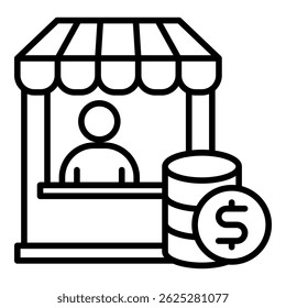 Icon-Element für kleine Unternehmen für Design