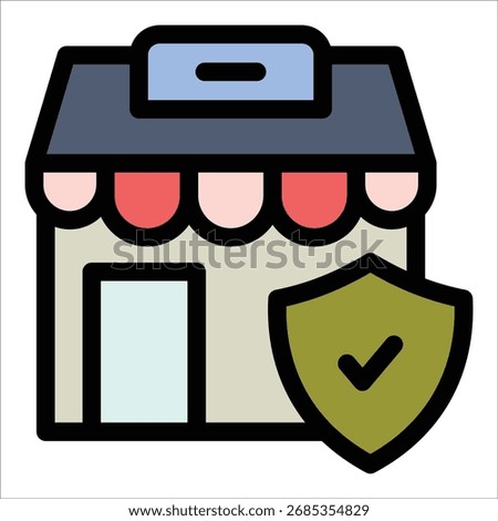 Small Business Icon Element For Design
