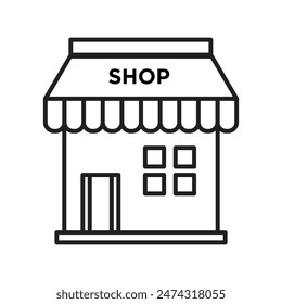 Small Business Icon Ideal for Local Shops and Retail Themes