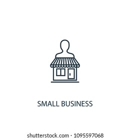 Small business line icon. Simple element illustration. Small business symbol design from Entrepreneurship collection. Can be used for web and mobile.