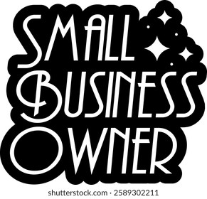 small business owner business entrepreneur black vector graphic design file