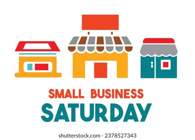 Small Business Saturday, Poster, card, banner  flyer or banner design. Vector EPS10
