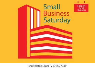 Small Business Saturday vector illustration. EPS 10