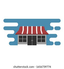 Small business or shop illustration. Flat style. 