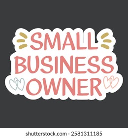 Small Business Sticker For Order insert