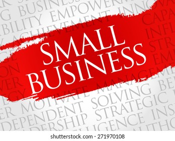 Small Business word cloud, business concept