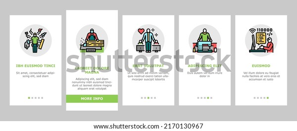 Small Business Worker Occupation Onboarding\
Mobile App Page Screen Vector. Personal Chef And Photographer, Home\
Inspector And Car Detailing Specialist, Property Manager Small\
Business Illustrations