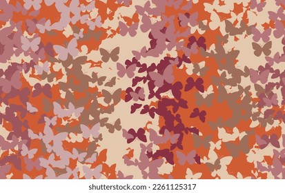 Small butterflies pattern, print texture for fabrics and decoration