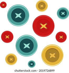 Kleine Tasten, Illustration, Vektorgrafik auf weißem Hintergrund