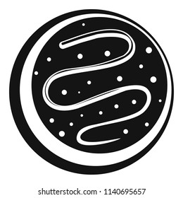 Small cake icon. Simple illustration of small cake vector icon for web design isolated on white background