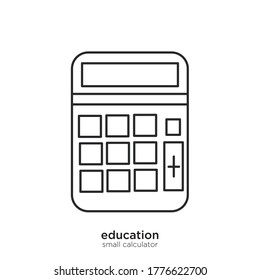 Small calculator vector illustration lineal color and filled design