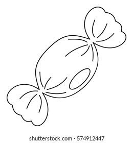 Small candy icon. Outline illustration of small candy vector icon for web