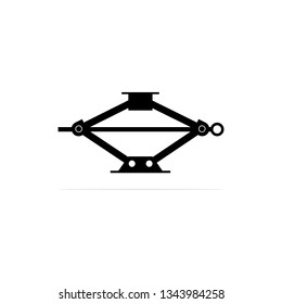 Small car lift jack icon.Vector concept illustration for design.