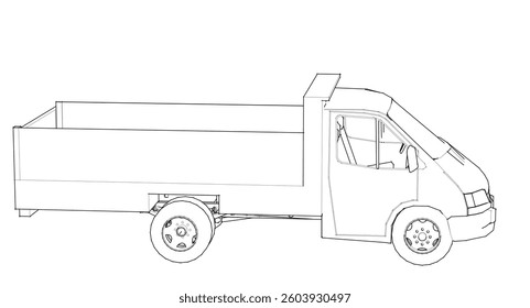 small car for transporting goods