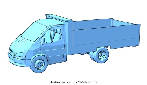small car for transporting goods