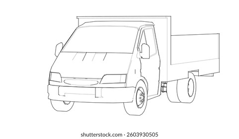 small car for transporting goods