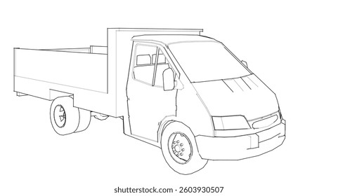 small car for transporting goods