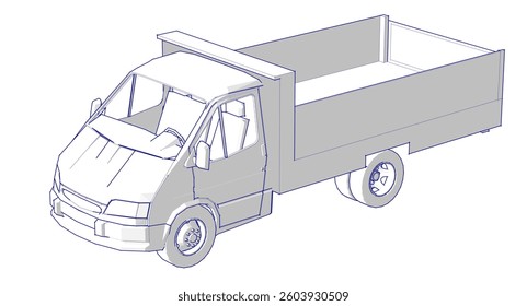 small car for transporting goods