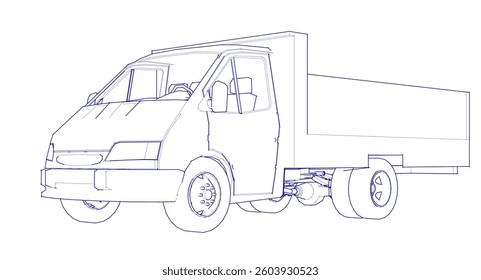 small car for transporting goods